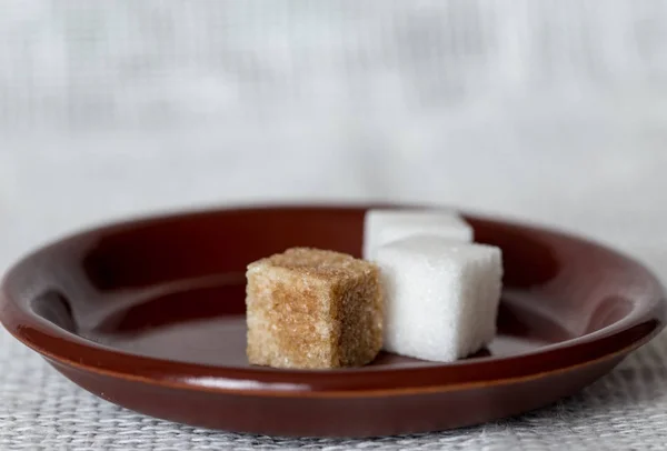 Pieces of refined sugar — Stock Photo, Image