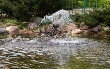 Çeşme ve dekoratif göl