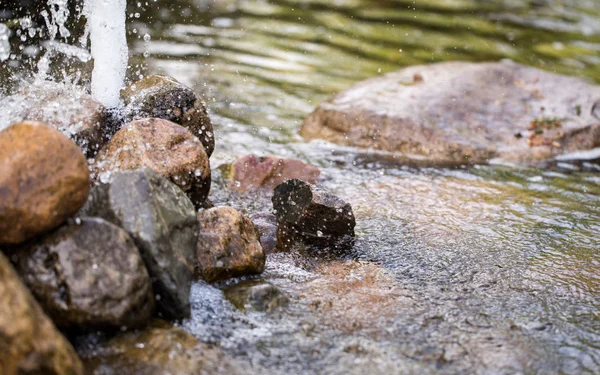 Fuente y lago decorativo —  Fotos de Stock