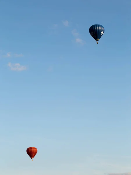 Balloons in the clear sky