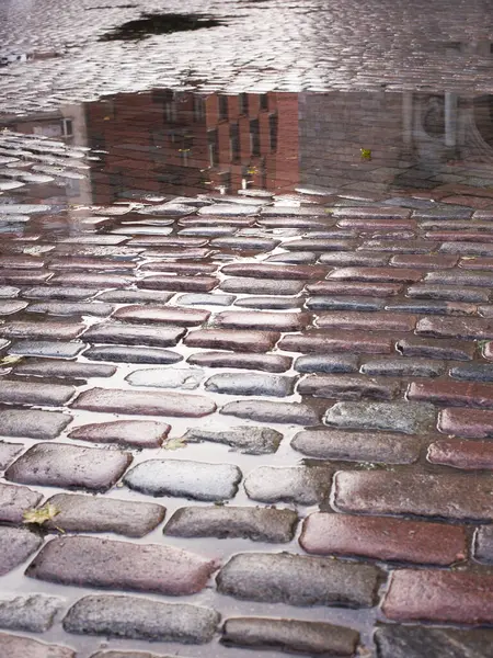 Old Pavers Paved Cobblestone Pavement Historical Value — Stock Photo, Image