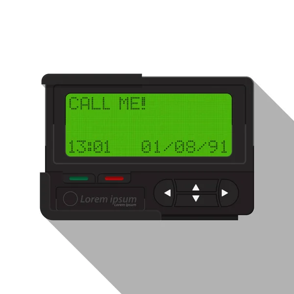 Pager el viejo inalámbrico — Vector de stock