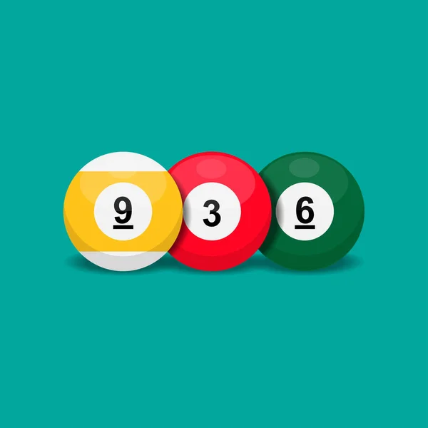 Billiard Game Icon Vector Illustration — Stock Vector