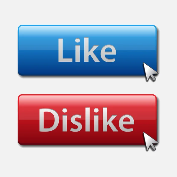 Dislike Button Vector Illustration — Stock Vector