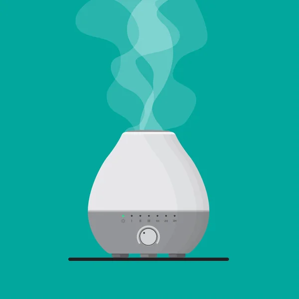 Humidificador Aire Diseño Plano Del Vector Del Purificador Aire — Vector de stock