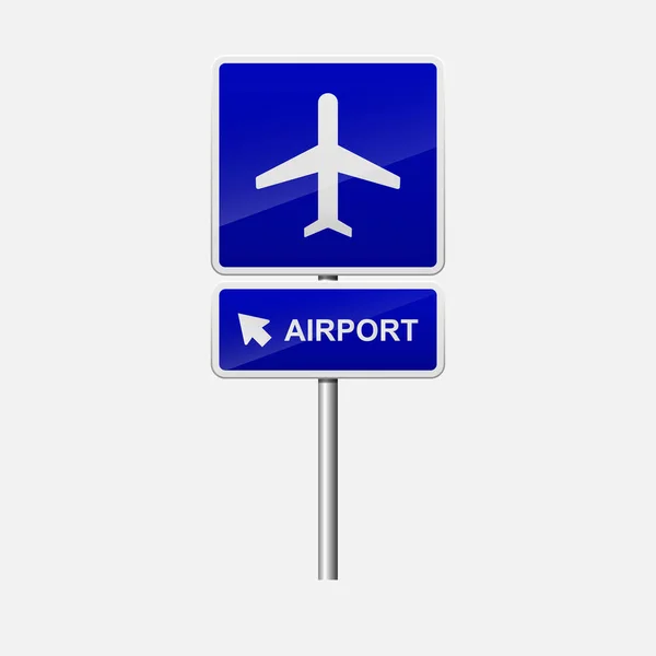 Знак Аеропорту Вектор Плоский Дизайн — стоковий вектор