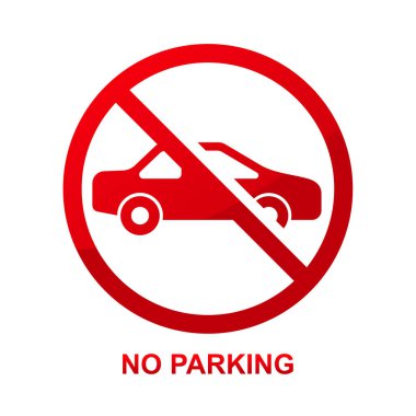 Park işareti vektör illüstrasyonu yok.