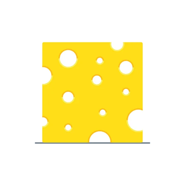 Käse Symbol Isoliert Auf Weißem Hintergrund Vektor Illustration — Stockvektor