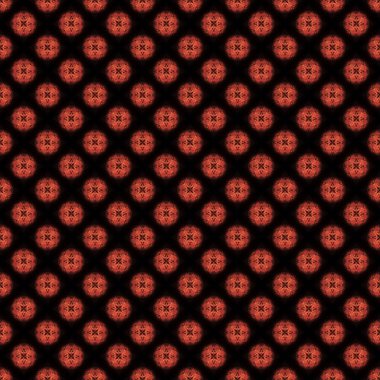 Parlak kırmızı soyut Dikişsiz desen illüstrasyon siyah bir Bac üzerinde