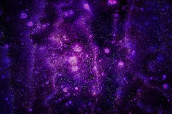 Purple and Pink Abstract Galaxy Illustration
