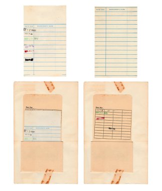 Kütüphane Kitabı Sayfası 1960 ve 1970 'lerden