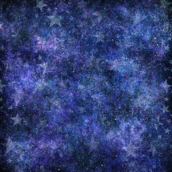 Night Outer Space Sky Soyut Arkaplan Illustration with Star 
