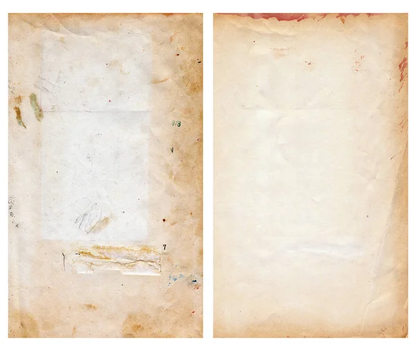 Hasarlı Vintage Kütüphanesi Boş Kitap Sayfaları Seti