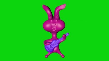 Komik Tavşan gitar çalmak