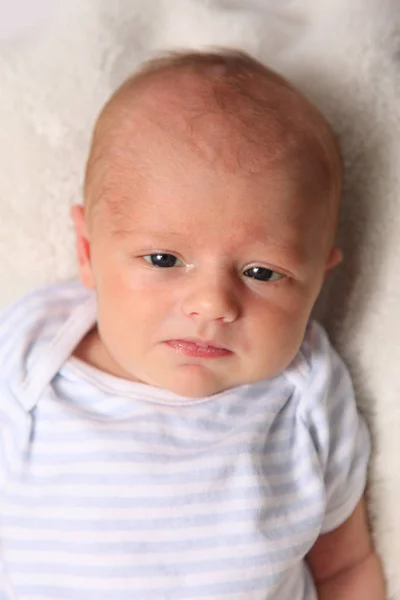 Curious awake newborn — Stock Photo, Image