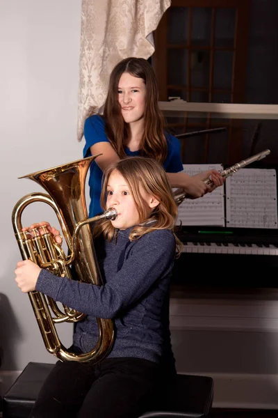 Girl playing baritone Stock Photo by ©rustycanuck 160347362