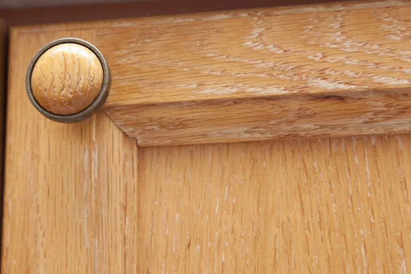 Buton dulap din lemn — Fotografie, imagine de stoc