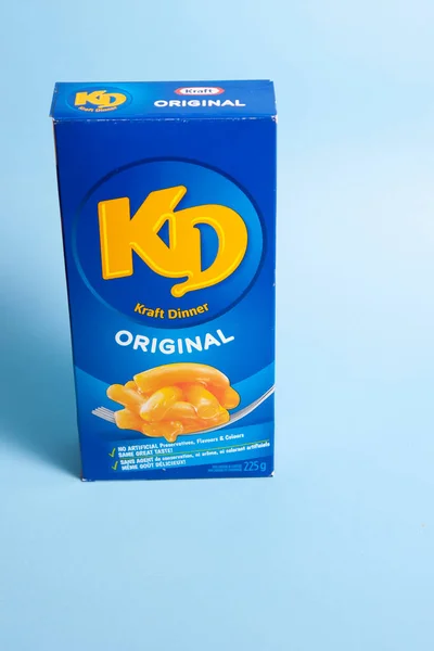 Abril 2020 Halifax Canadá Una Caja Original Kraft Dinner —  Fotos de Stock