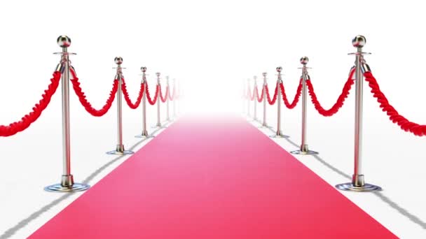 Promenade sur tapis rouge en boucle — Video