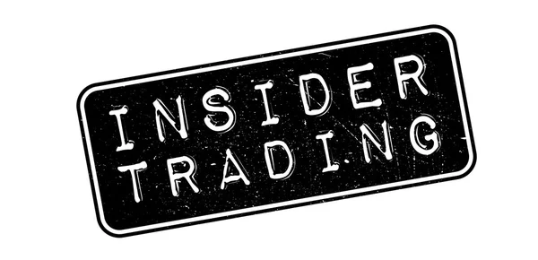 Insider Trading timbro di gomma — Vettoriale Stock