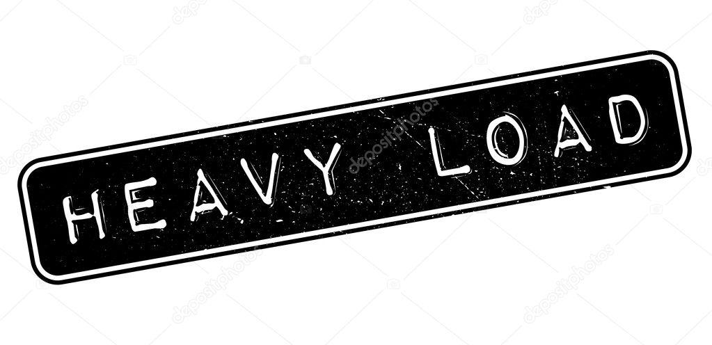 Heavy Load rubber stamp