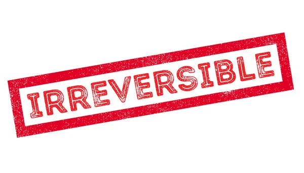 Irreversible rubber stamp — Stock Vector