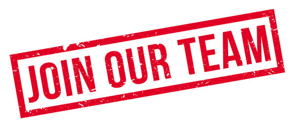 Join Our Team rubber stamp