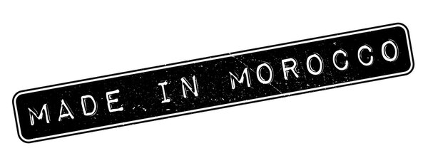 Made in Morocco rubber stamp