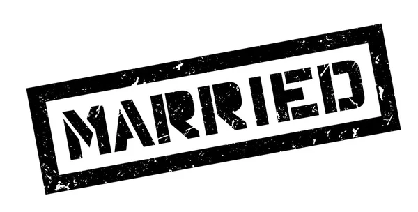 Παντρεμένος καουτσούκ σφραγίδα — Διανυσματικό Αρχείο