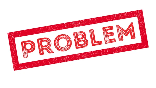 PROBLEMA Sello de goma — Vector de stock