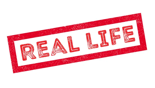 Sello de goma Real Life — Archivo Imágenes Vectoriales