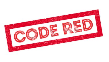 Kod kırmızı lastik damgası