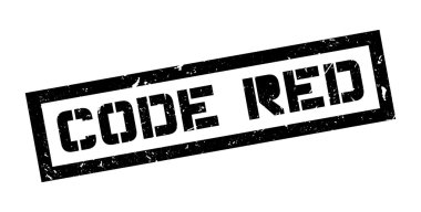 Kod kırmızı lastik damgası