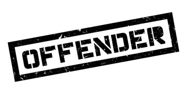 Offender rubber stamp clipart