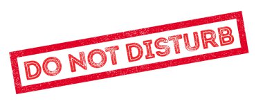 Lastik damgası rahatsız etmeyin