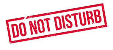 Lastik damgası rahatsız etmeyin