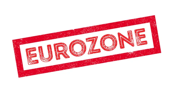 Carimbo de borracha da zona euro — Vetor de Stock