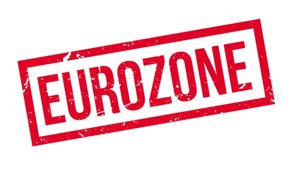 Timbre caoutchouc zone euro — Image vectorielle