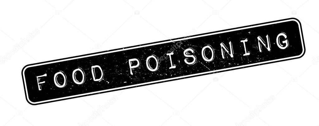 Food Poisoning rubber stamp
