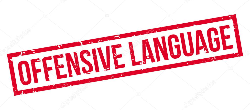 Offensive Language rubber stamp