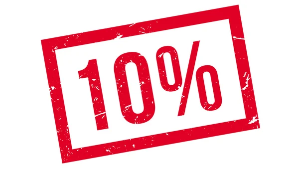 10 procent Rubberstempel — Stockvector