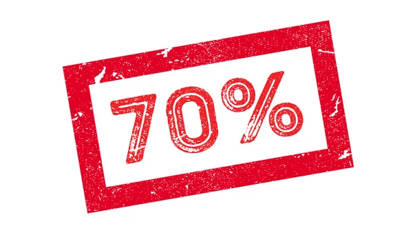 70 procent Rubberstempel — Stockvector