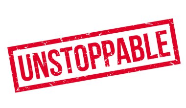 Unstoppable rubber stamp clipart