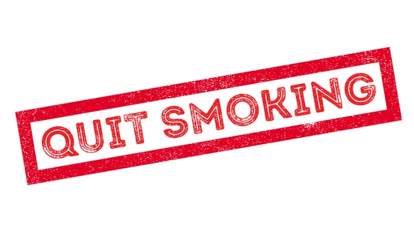 Smettere di fumare timbro di gomma — Vettoriale Stock