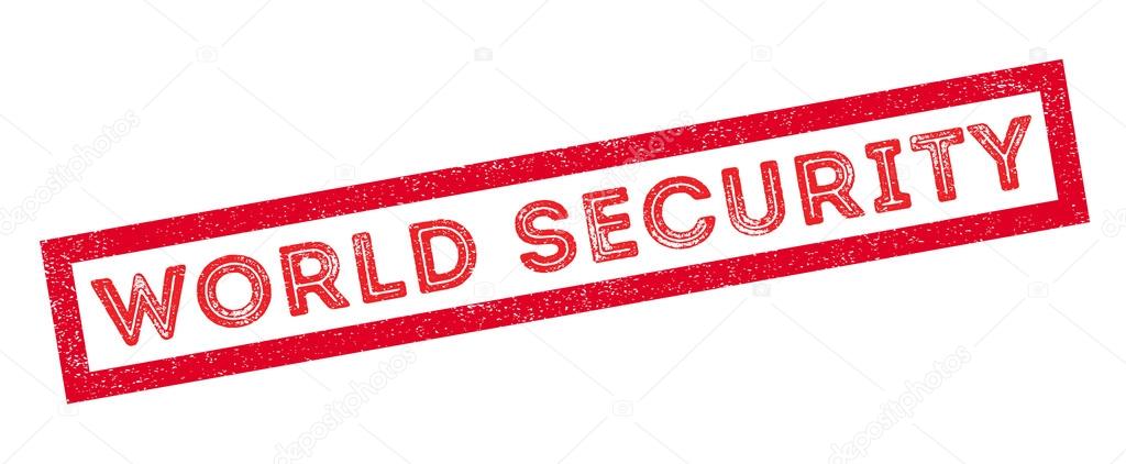 World Security rubber stamp