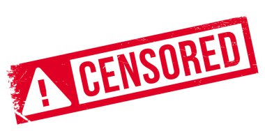 sansürlü lastik damgası