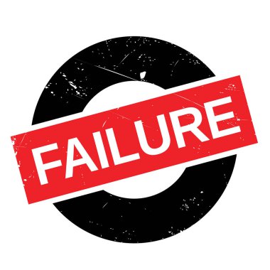 Failure rubber stamp clipart