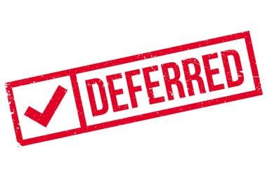 Ertelenen lastik damgası