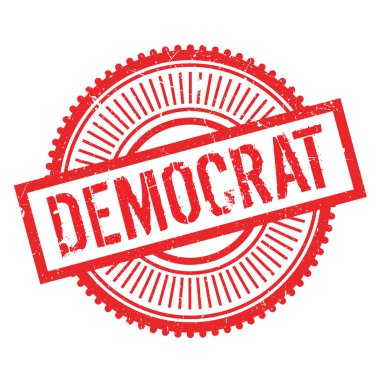 Democrat rubber stamp clipart