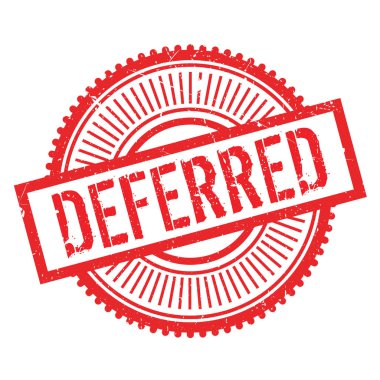 Ertelenen lastik damgası